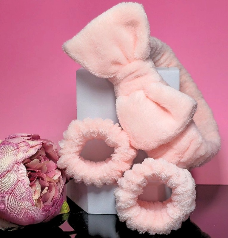 IvaNaturals 3 delat set – hårband och handledsband